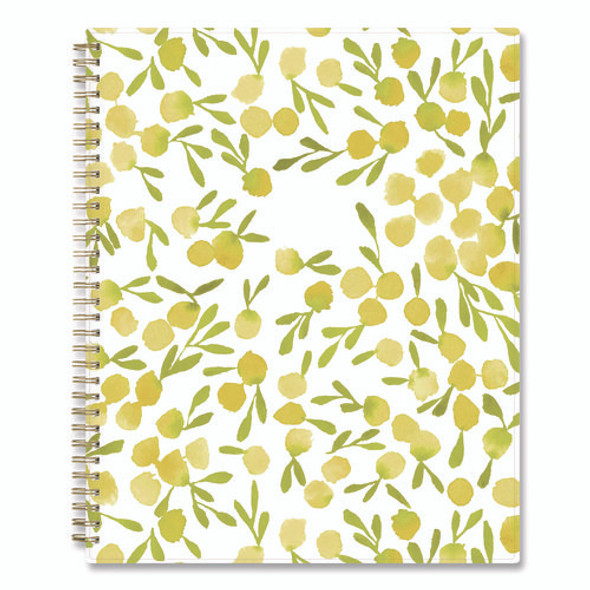 Kelly Ventura Mimosa Weekly/Monthly Planner, Luscious Lemons Artwork, 11 x 8.5, Yellow/White Cover, 12-Month (Jan-Dec): 2025