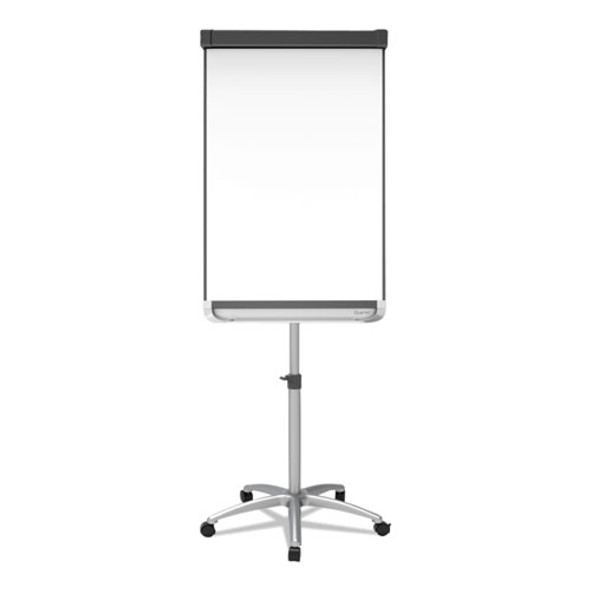 Prestige 2 Mobile Presentation Easel with Extendable Easel Pad Arms, 36" x 24", White Surface, Black/Gray Metal/Plastic Frame