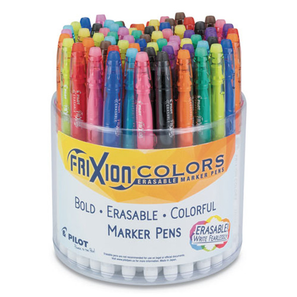 FriXion Colors Erasable Porous Point Pen, Stick, Bold 2.5 mm, Assorted Ink and Barrel Colors, 72/Pack