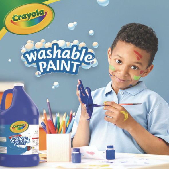 Washable Paint, Blue, 1 gal Bottle
