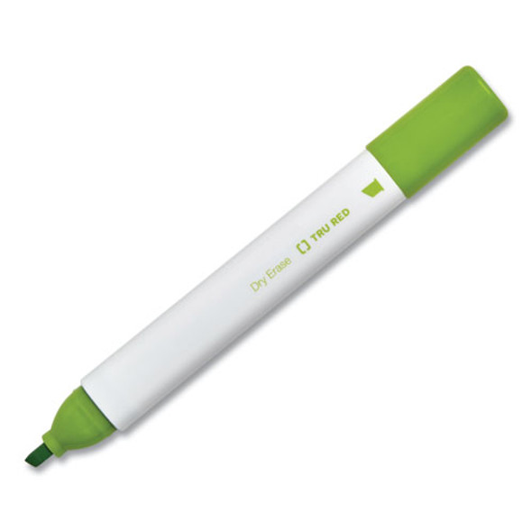 Dry Erase Marker, Tank-Style, Medium Chisel Tip, Assorted Colors, 12/Pack