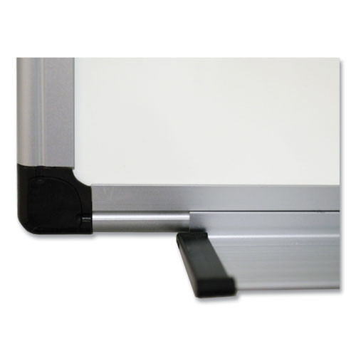 Porcelain Value Dry Erase Board, 36" x 48", White Surface, Satin Aluminum Frame