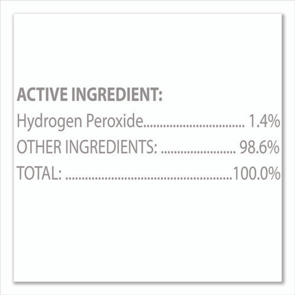 Hydrogen Peroxide Cleaner Disinfectant Wipes, 9 x 6.75, Unscented, White, 95/Canister, 6 Canisters/Carton