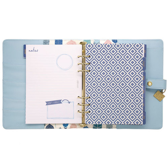 A5 Planner, 10.24 x 9.25, Blue Cover, 12-Month