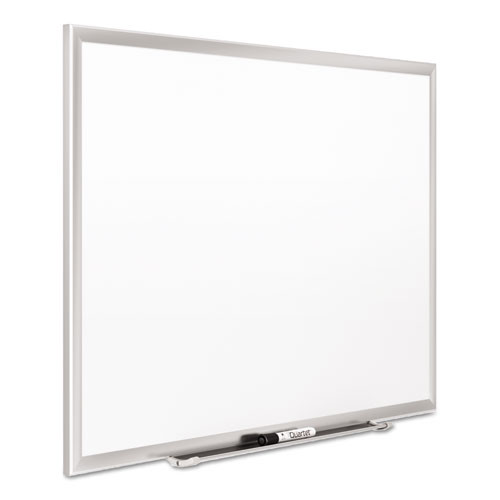 Classic Series Porcelain Magnetic Dry Erase Board, 36" x 24", White Surface, Satin Aluminum Frame