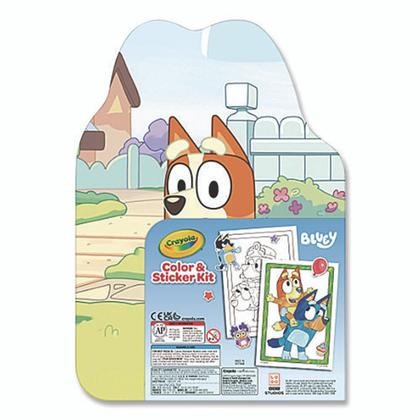 Bluey Color and Sticker Kit, (26) Pip-Squeaks Skinnies Washable Markers, (20) Coloring Pages, (1) Sticker Sheet