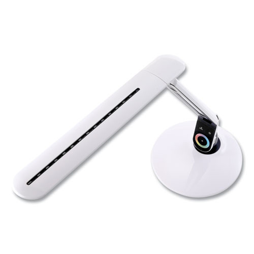 Color Changing LED Desk Lamp with RGB Arm, 18.12" High, White