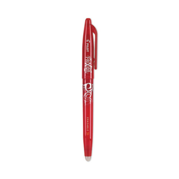 FriXion Ball Erasable Gel Pen, Stick, Fine 0.7 mm, Red Ink, Red Barrel