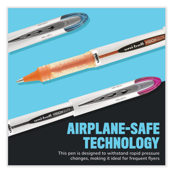 Refill for Vision Elite Roller Ball Pens, Bold Conical Tip, Assorted Ink Colors, 2/Pack