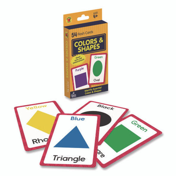 Colors and Shapes Flash Cards, 3.25 x 5.25, Assorted Colors, 54 Cards