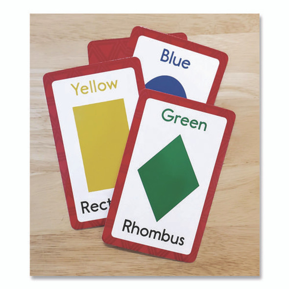 Colors and Shapes Flash Cards, 3.25 x 5.25, Assorted Colors, 54 Cards