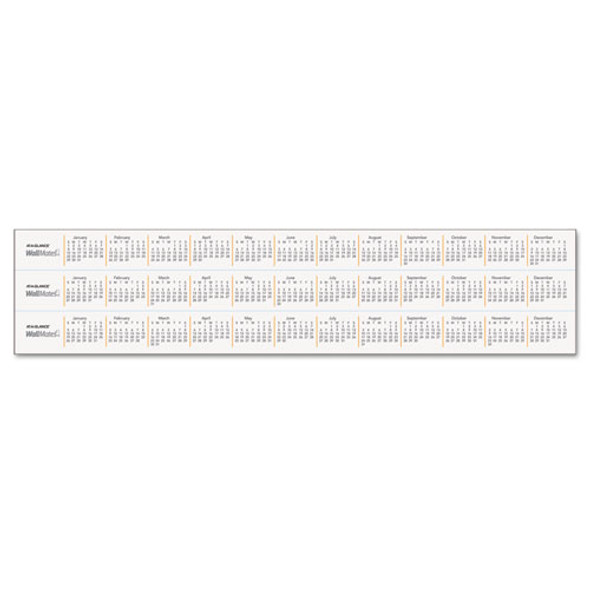 WallMates Self-Adhesive Dry Erase Monthly Planning Surfaces, 18 x 12, White/Gray/Orange Sheets, Undated