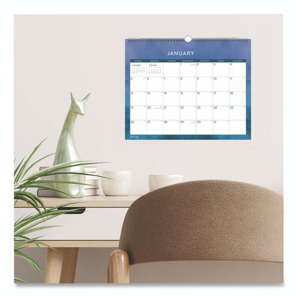 Savoy Cool Monthly Wall Calendar, Abstract Artwork, 15 x 12, White/Blue Sheets, 12-Month (Jan to Dec): 2025 Savoy Cool Monthly Wall Calendar, Abstract Artwork, 15 x 12, White/Blue Sheets, 12-Month (Jan to Dec): 2025