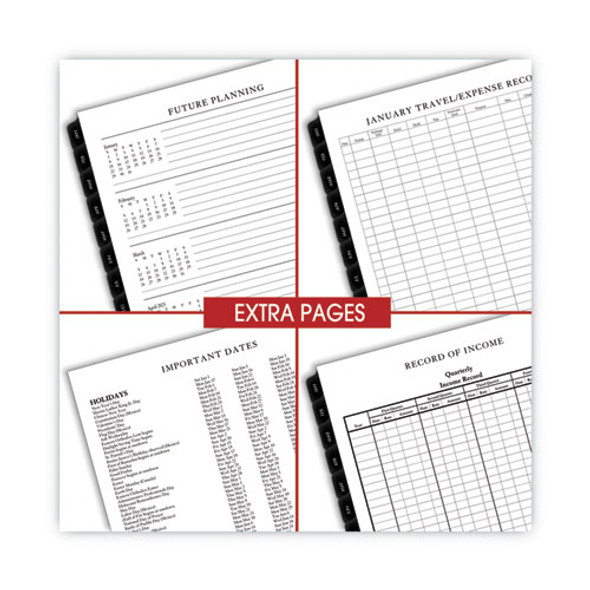 Executive Weekly/Monthly Planner Refill with Hourly Appointments, 8.75 x 6.88, White Sheets, 12-Month (Jan to Dec): 2025