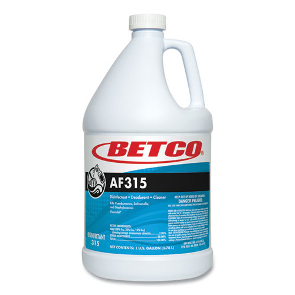 AF315 Disinfectant Cleaner, Citrus Floral Scent, 1 gal Bottle, 4/Carton