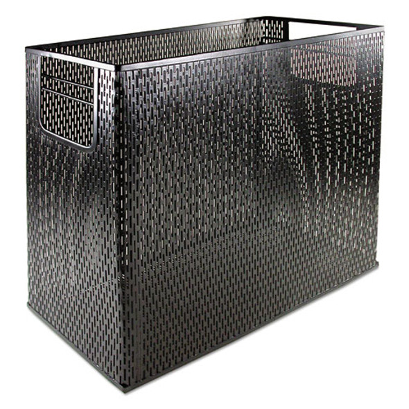 Urban Collection Punched Metal Desktop File, 1 Section, Letter to Legal Size Files, 13" x 5.75" x 10.75", Black Urban Collection Punched Metal Desktop File, 1 Section, Letter to Legal Size Files, 13" x 5.75" x 10.75", Black
