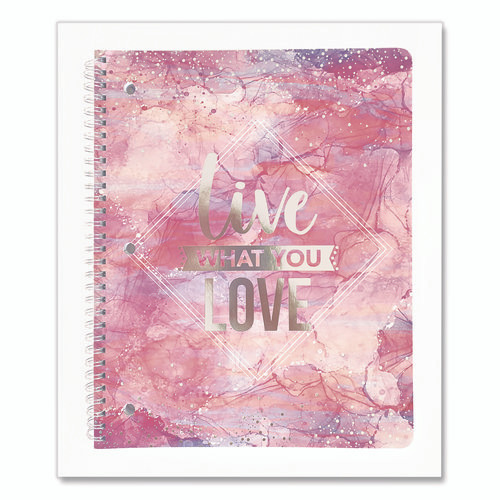 Silver Lining Hardcover Journal, Medium/College Rule, Randomly Assorted Cover Color, (80) 10 x 8.5 Sheets