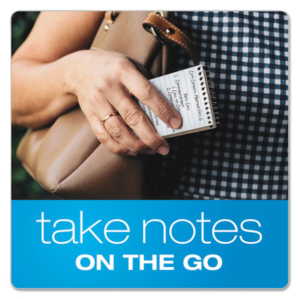 Memo Pads, Narrow Rule, Assorted Cover Colors, 40 White 4 x 6 Sheets, 3/Pack