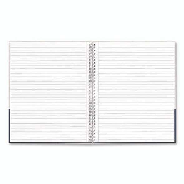 Wirebound Hardcover Notebook, 1-Subject, Narrow Rule, Gray/Blue Cover, (80) 11 x 8.5 Sheets Wirebound Hardcover Notebook, 1-Subject, Narrow Rule, Gray/Blue Cover, (80) 11 x 8.5 Sheets