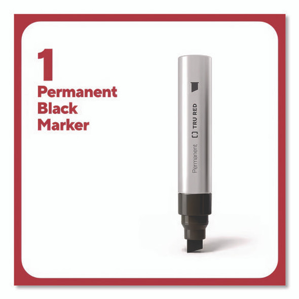 XL Permanent Marker, Extra-Broad Chisel Tip, Black
