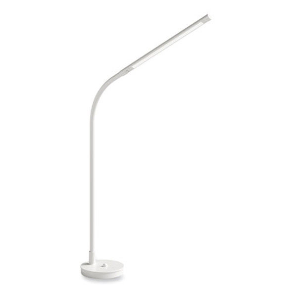 Resi LED Desk Lamp, Gooseneck, 18.5" High, White