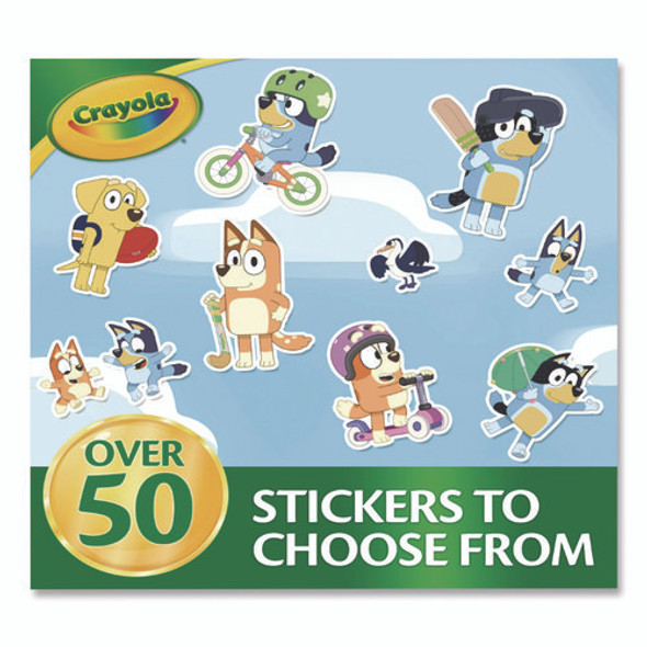 Bluey Color and Sticker Activity Set, (32) Coloring Sheets, (51) Stickers, (5) Pip-Squeaks Markers
