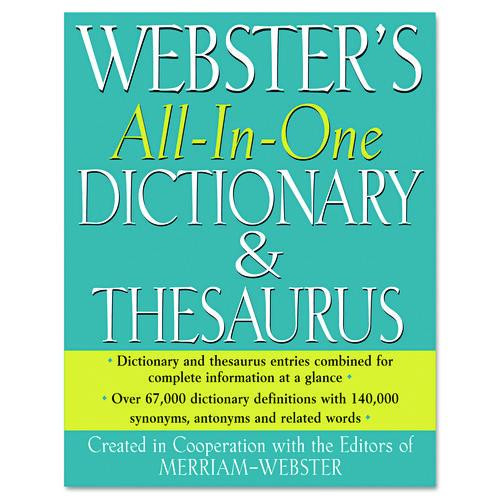 All-In-One Dictionary/Thesaurus, Hardcover, 768 Pages