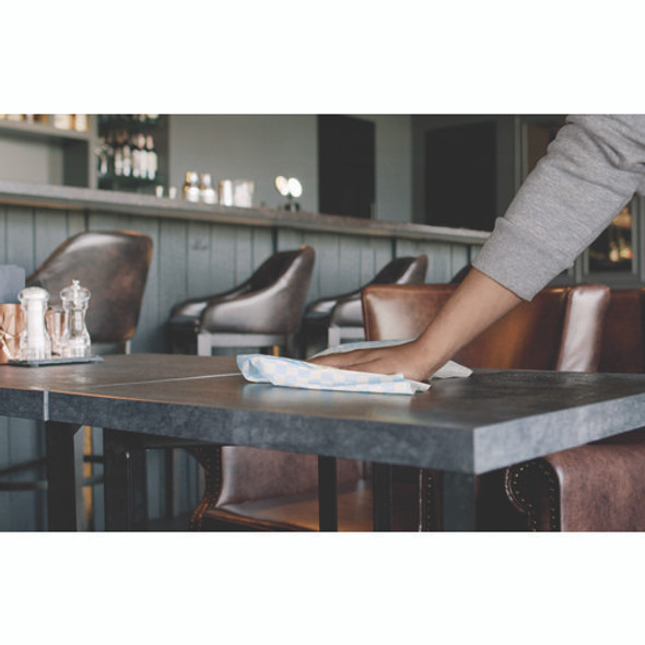 Color-Changing Rechargeable Sanitizer Towels, 1-Ply, 13.5 x 18, Unscented, Yellow/White/Blue, 150/Carton