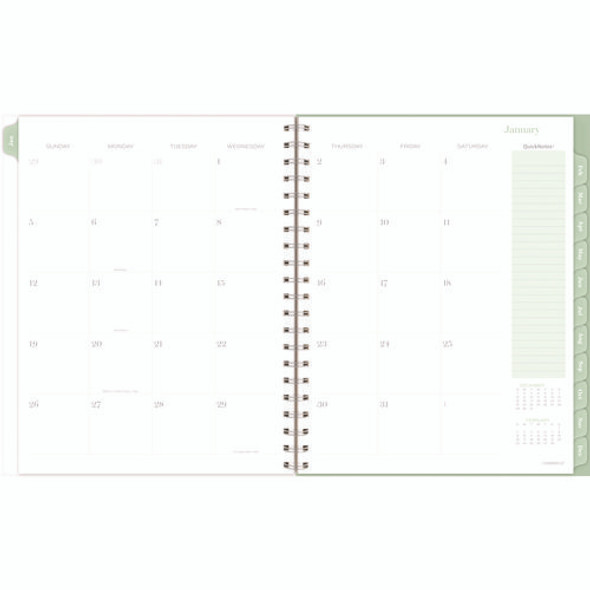 Ombre Weekly/Monthly Planner, Colorful Cloud Artwork, 11" x 9.25", Multicolor Cover, 12-Month (Jan to Dec): 2025