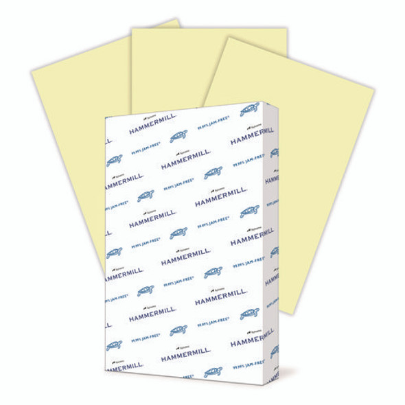 Colors Print Paper, 20 lb Bond Weight, 11 x 17, Canary, 500/Ream