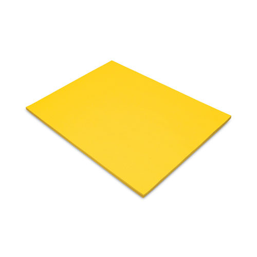 Tru-Ray Construction Paper, 76 lb Text Weight, 18 x 24, Yellow, 50/Pack