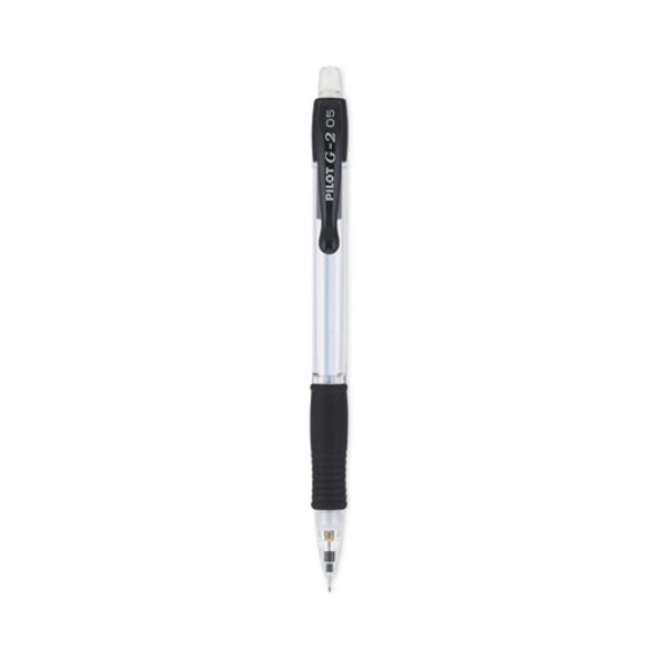 G2 Mechanical Pencil, 0.5 mm, HB (#2), Black Lead, Clear/Black Barrel, Dozen G2 Mechanical Pencil, 0.5 mm, HB (#2), Black Lead, Clear/Black Barrel, Dozen
