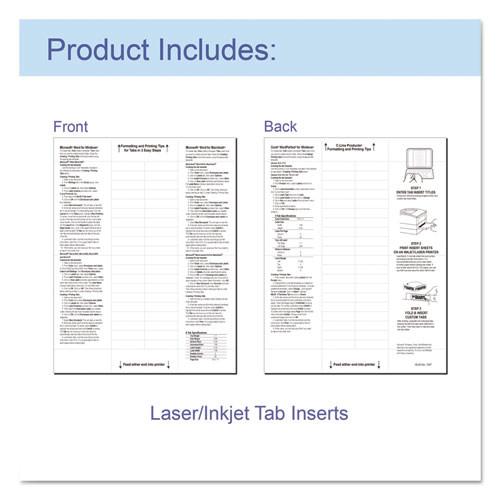Sheet Protectors with Index Tabs, Clear Tabs, 2", 11 x 8.5, 8/Set