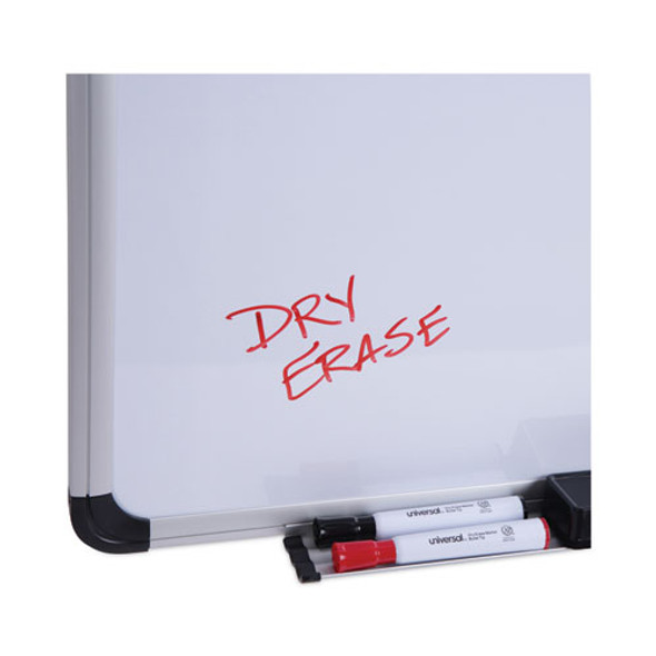 Magnetic Steel Dry Erase Marker Board, 36" x 24", White Surface, Satin Aluminum Frame