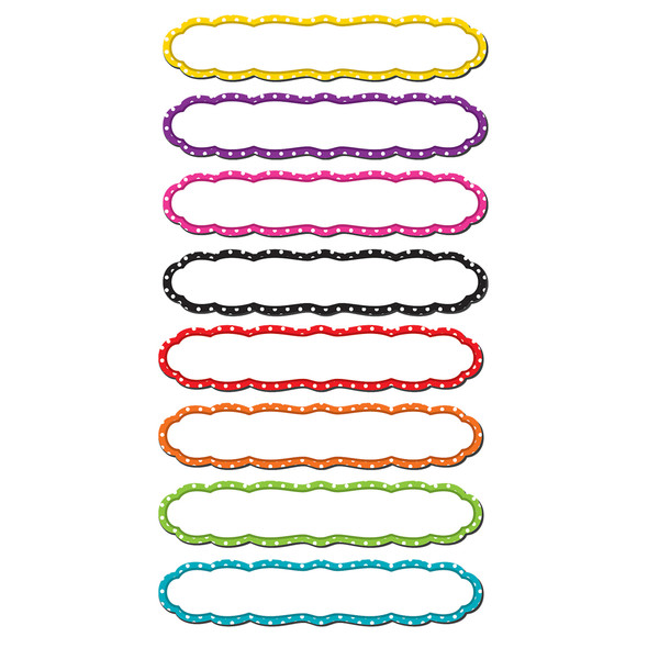 Large Polka Dots Labels Magnetic Accents, 8 Per Pack, 3 Packs