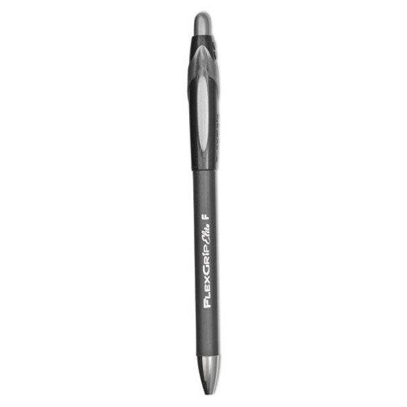 FlexGrip Elite Ballpoint Pen, Retractable, Fine 0.8 mm, Black Ink, Black Barrel, Dozen FlexGrip Elite Ballpoint Pen, Retractable, Fine 0.8 mm, Black Ink, Black Barrel, Dozen