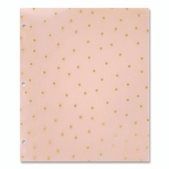 Panache Glossy 3-Hole Punched 6-Pocket Folder, 11 x 8.5, Assorted