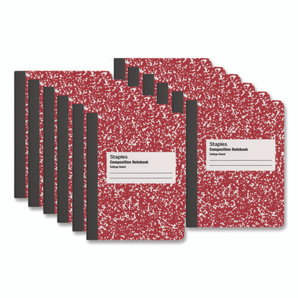 Composition Notebook, Medium/College Rule, Assorted Cover Colors, (100) 9.75 x 7.5 Sheets, 4/Pack