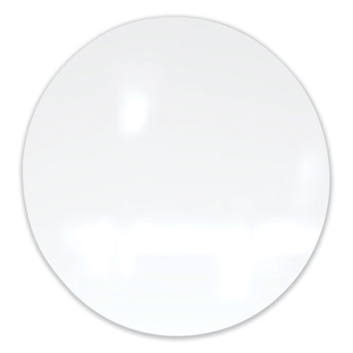 Coda Low Profile Circular Magnetic Glassboard, 36" x 36", White Surface