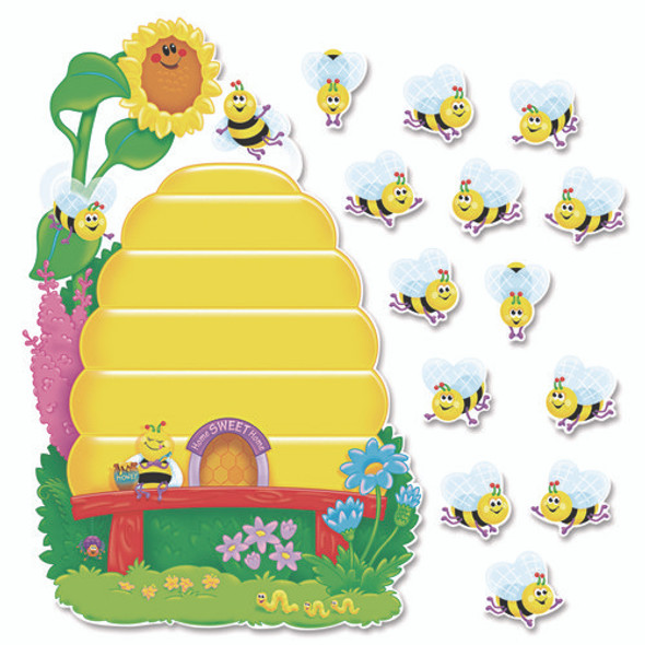 Busy Bees Job Chart Plus Bulletin Board Set, Busy Bees, 18.25" x 17.5", Assorted Colors, 37/Pack