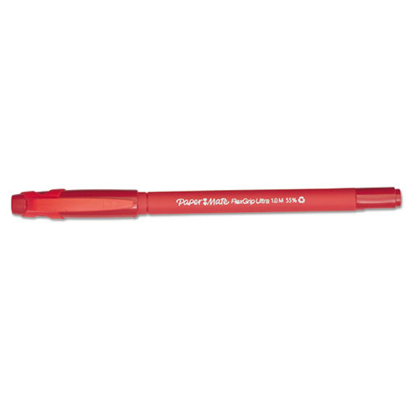 FlexGrip Ultra Recycled Ballpoint Pen, Stick, Medium 1 mm, Red Ink, Red Barrel, Dozen FlexGrip Ultra Recycled Ballpoint Pen, Stick, Medium 1 mm, Red Ink, Red Barrel, Dozen