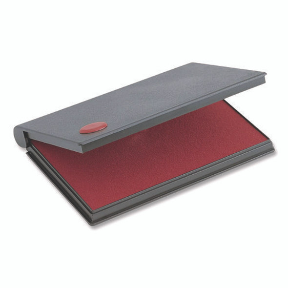 2000 PLUS One-Color Felt Stamp Pad, #1, 4.25" x 2.75", Red