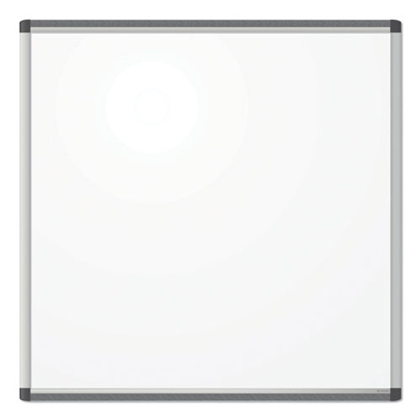 PINIT Magnetic Dry Erase Board, 36" x 36" (Actual Size: 35" x 35"), White Surface, Satin Aluminum Frame