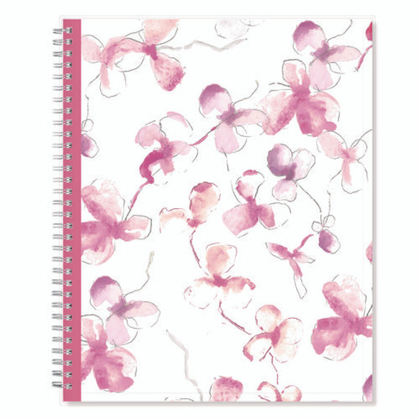 Breast Cancer Awareness Create-Your-Own Cover Weekly/Monthly Planner, Orchids Artwork, 11 x 8.5, 12-Month (Jan to Dec): 2025