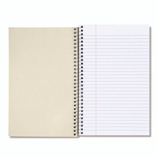 Wirebound Notebook, 3-Subject, Medium/College Rule, Black Cover, (120) 9.5 x 6 Sheets
