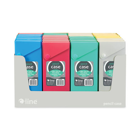Slider Pencil Case, 2.88" x 0.6" x 9.5" to 11.43", Assorted Colors, 24/Carton
