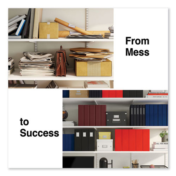 Deluxe Non-View D-Ring Binder with Label Holder, 3 Rings, 3" Capacity, 11 x 8.5, Black