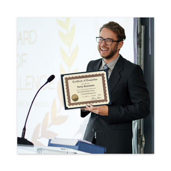 Ready-to-Use Certificates, Completion, 11 x 8.5, Ivory/Brown/Gold Colors with Brown Border, 6/Pack