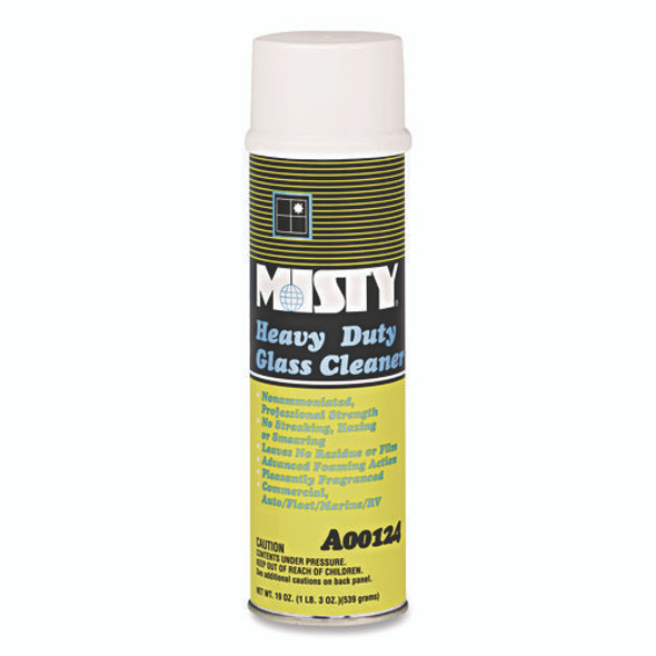 Heavy-Duty Glass Cleaner, Citrus, 20 oz Aerosol Spray, 12/Carton