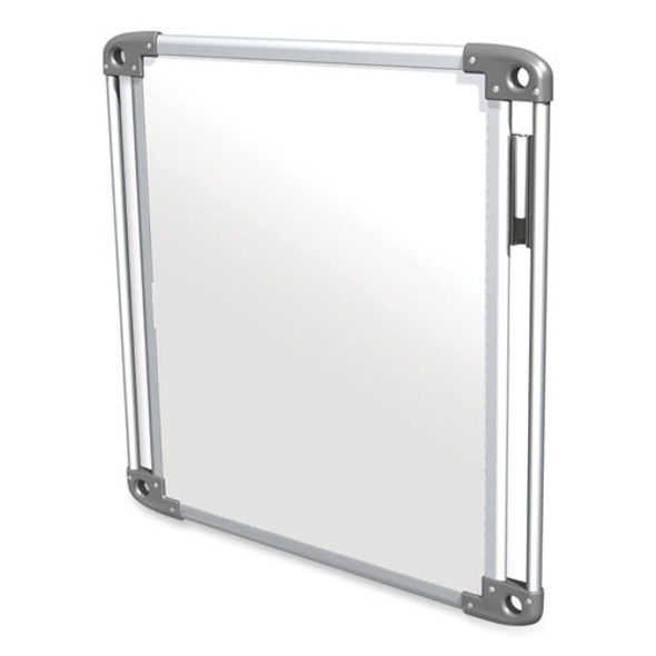 Nexus Double-Sided Portable Whiteboard Tablet, 27.88" x 27.88", White Surface, Satin Aluminum Frame